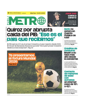 Cover of Publimetro Chile