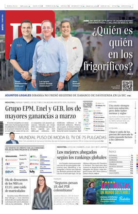 Cover of La Republica (Colombia)