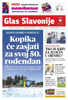 Cover of Glas Slavonije