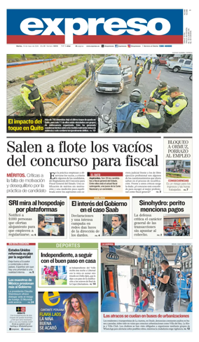 Cover of Diario Expreso
