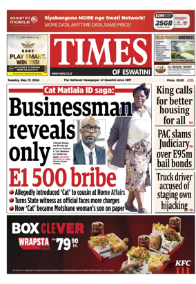 Cover of Times of Eswatini