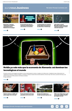Cover of Euronews Business (Spanish) Compiled Edition