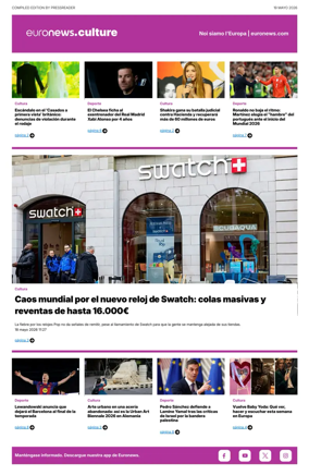 Cover of Euronews Culture and Sport (Spanish) Compiled Edition
