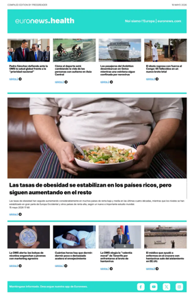 Cover of Euronews Health (Spanish) Compiled Edition