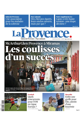 Cover of La Provence Salon-de-Provence / Pays salonais