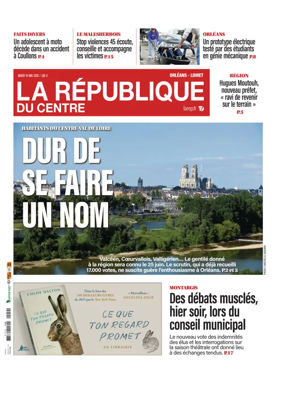 Cover of La Republique du Centre (Orleans - Loiret))