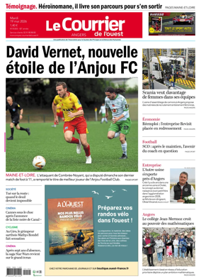 Cover of Le Courrier de l’Ouest (Angers)