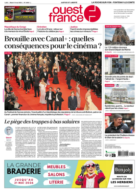 Cover of Ouest France (La Roche-sur-Yon - Fontenay-le-Comte)