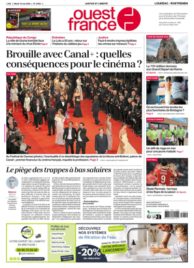 Cover of Ouest France (Loudeac / Rostrenen)