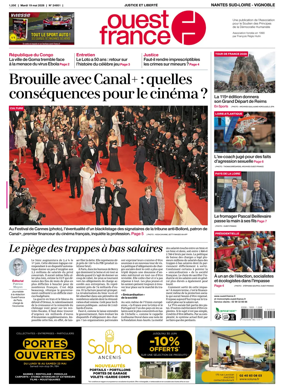 Cover of Ouest France (Nantes / Sud-Loire / Vignoble)