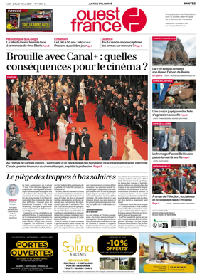 Cover of Ouest France (Nantes)