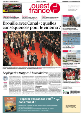 Cover of Ouest-France (Quimper Centre-Finistere)