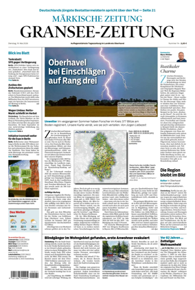 Cover of Gransee-Zeitung