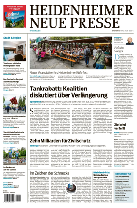Cover of Heidenheimer Neue Presse