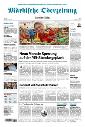Cover of Markische Oderzeitung Bernau