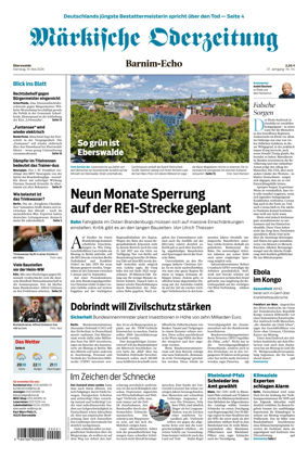 Cover of Markische Oderzeitung Eberswalde