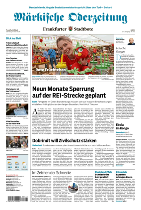 Cover of Markische Oderzeitung Frankfurt (Oder)