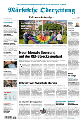 Cover of Markische Oderzeitung Uckermarkanzeiger