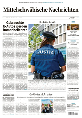 Cover of Mittelschwaebische Nachrichten