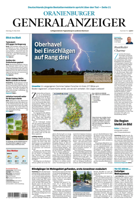Cover of Oranienburger Generalanzeiger