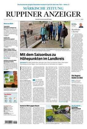 Cover of Ruppiner Anzeiger