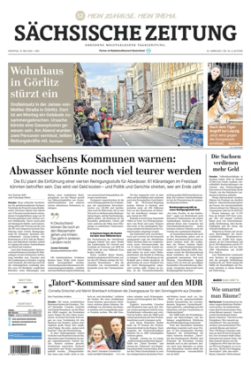 Cover of Sachsische Zeitung (Dresden)