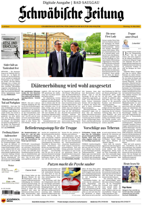 Cover of Schwabische Zeitung (Bad Saulgau)