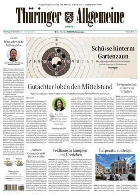 Cover of Thuringer Allgemeine (Eisenach)