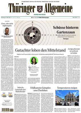 Cover of Thuringer Allgemeine (Weimar)