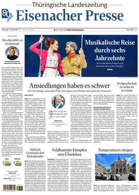 Cover of Thuringische Landeszeitung (Eisenach)