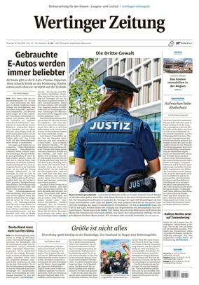 Cover of Wertinger Zeitung
