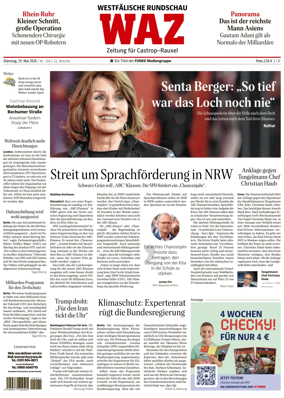 Cover of Westdeutsche Allgemeine Zeitung (Castrop-Rauxel)