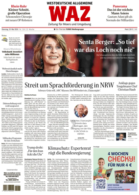 Cover of Westdeutsche Allgemeine Zeitung (Moers)