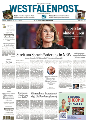 Cover of Westfalenpost (Olpe)