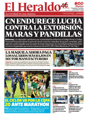 Cover of Diario El Heraldo