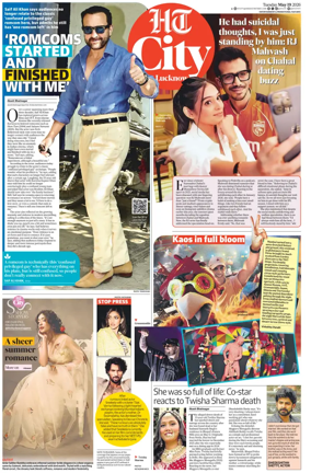 Cover of Hindustan Times (Lucknow) - Live
