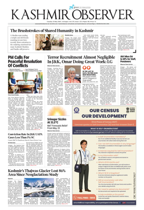 Cover of Kashmir Observer