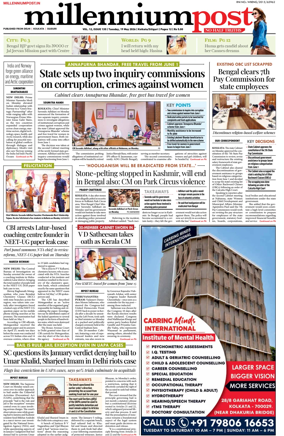 Cover of Millennium Post (Kolkata)