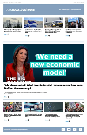 Cover of Euronews Business