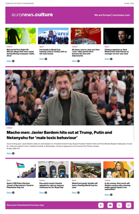 Cover of Euronews Culture and Sport Compiled Edition