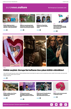 Cover of Euronews Culture and Sport (Turkish) Compiled Edition