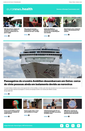 Cover of Euronews Health (Portuguese)