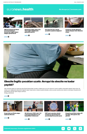 Cover of Euronews Health (Turkish) Compiled Edition
