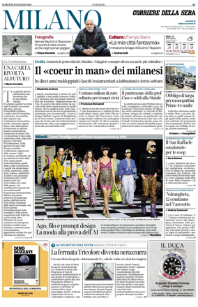 Cover of Corriere della Sera (Milano)