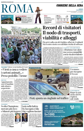 Cover of Corriere della Sera (Roma)