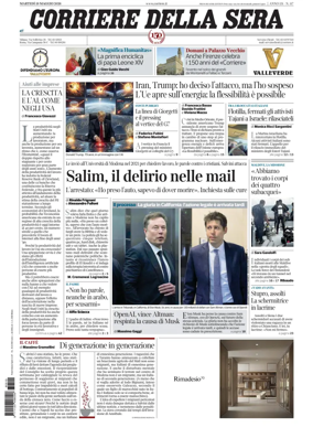 Cover of Corriere della Sera