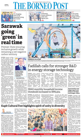 Cover of The Borneo Post (Sarawak)