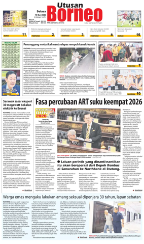 Cover of Utusan Borneo (Sarawak)