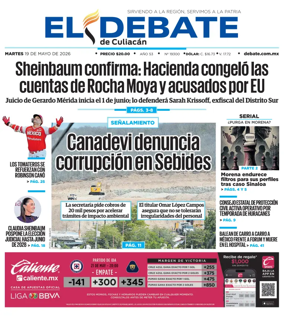 Cover of El Debate de Culiacan