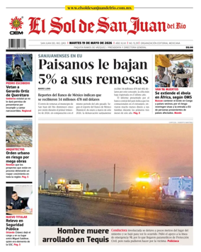 Cover of El Sol de San Juan del Rio